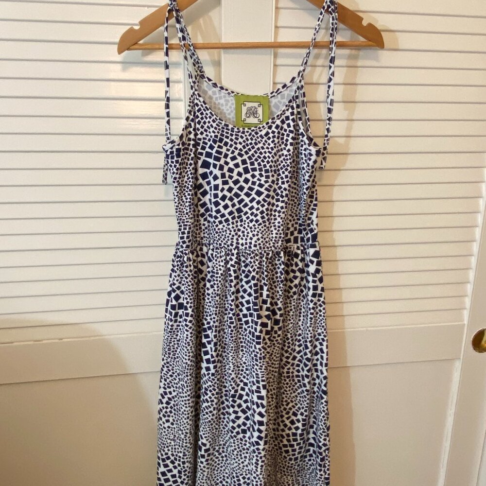 Elizabeth McKay Navy Mosaic Sundress